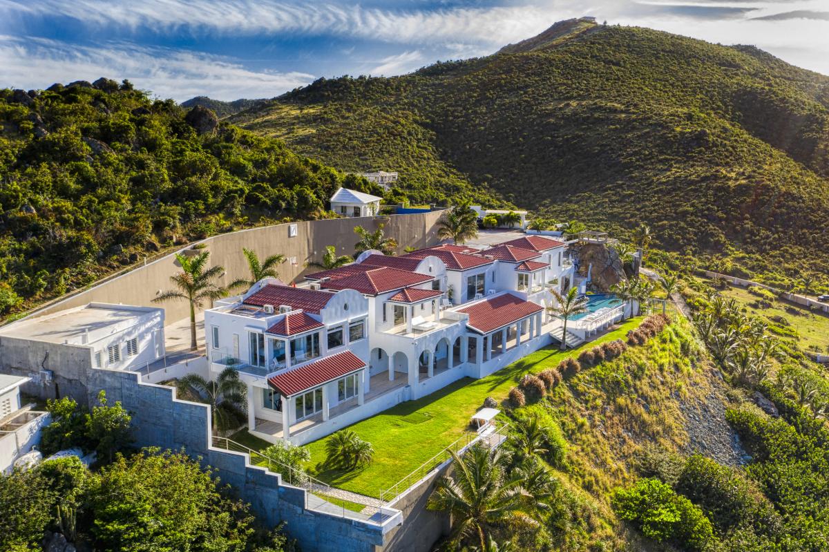 A louer villa 6 chambres Guana Bay Saint Martin_ Vue aérienne 45